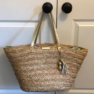 Lilly Pulitzer Straw beach bag tote